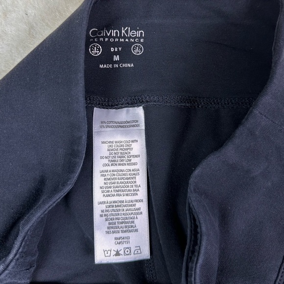 Calvin Klein Performance Black Stretch Activewear Yoga Capri Legging Size Medium - Picture 7 of 7